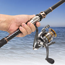 Load image into Gallery viewer, PLUSINNO Fishing Rod - 24 Ton Carbon Fiber - Stainless Steel Hooded Reel Seats - Aluminum Oxide Guide Inserts,Telescopic Retractable Spinning Pole for Saltwater Freshwater Fishing