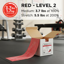 Load image into Gallery viewer, THERABAND Resistance Band Red, Medium, 25-Yd Roll, Latex-Free Elastic Exercise Band