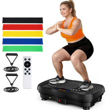 Load image into Gallery viewer, GLYLF Vibration Plate Exercise Machine, 130 Levels Full Body Workout Vibrating Plate for Lymphatic Drainage Weight Loss, 450 Lbs Capacity Shake Platform with Resistance Bands Bluetooth for Women Men