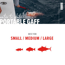 Load image into Gallery viewer, BUBBA Portable Gaff with Stainless Steel Offset Hook, Non-Slip Grip Handle and Carbon Fiber Shaft for Fishing, Boating and Outdoors