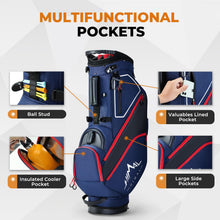 Load image into Gallery viewer, uniHimal 14-Way Golf Stand Bag, Lightweight Golf Bag for Men Navy Blue