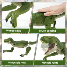 Load image into Gallery viewer, Remote Control Dinosaur Toys for Kids Ages 4-7 8-12 - Best Birthday Gifts for Boys 4 5 6 7 8 9 10 11 12 Year Old, RC Walking Dino
