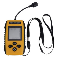 Load image into Gallery viewer, Rcniso Ultrasonic Fish Finder, Portable Handheld Sonar Sensor with 25ft Cable, Sensitivity Selectable, Auto Alarm, for Offshore Ice Lake Sea River Fishing