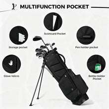Load image into Gallery viewer, 14-Way Golf Bags for Men, Golf Stand Bag, Black