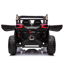 Load image into Gallery viewer, Two Seater 24V Kids Ride on UTV Car, 4WD 300W Motors Powerful Electric Vehicle w/Remote Control, Bright-Pink