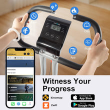 Load image into Gallery viewer, BARWING Exercise Bike Stationary Bikes for Home with APP,3 in 1 Folding Exercise Bikes App-X4-Grey