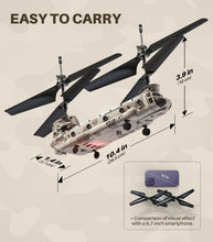 Load image into Gallery viewer, Remote Control Helicopter, S52H Military Transport RC Helicopters with Altitude Hold, One Key take Off/Landing, LED Light, Low Battery Reminder