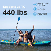 Load image into Gallery viewer, 11' Inflatable Paddle Board with Kayak Seat for Adults