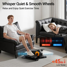 Load image into Gallery viewer, Under Desk Elliptical Machine, Electric Seated Pedal Exerciser, Quiet Leg Exerciser While Sitting for Seniors, Mini Portable Leg Exercise Machine with Remote, Adjustable 12-Speeds, Manual & Auto Mode