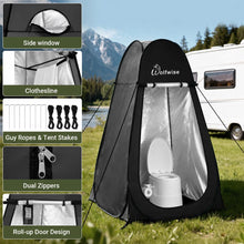 Load image into Gallery viewer, WolfWise Pop Up Shower Tent for Camping Essentials, Compact & Lightweight