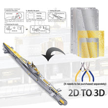 Load image into Gallery viewer, 3D Metal Puzzles for Adults, Military Submarine Metal Model Building Kits