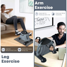 Load image into Gallery viewer, Under Desk Bike Pedal Exercise (Gray)