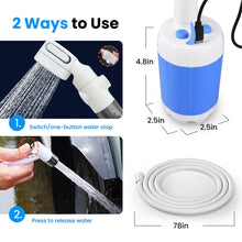 Load image into Gallery viewer, Ann Katy Portable Camping Shower Pump, Electric Outdoor Shower for RV Trip