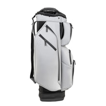 Load image into Gallery viewer, KRADUL - LUX Cart Bag – Lightweight Vegan Leather Golf Cart Bag with Waterproof Pockets, Organized Club Dividers & Cart Strap Tunnel (Fossil Gray)