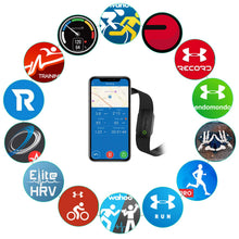 Load image into Gallery viewer, COOSPO Bluetooth Heart Rate Monitor Chest Strap H808S, ANT+ BLE HR Monitor Chest, HRM IP67 Waterproof -Black