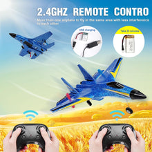 Load image into Gallery viewer, RC Airplane,2.4GHz 2 Channel Remote Control Plane with Gyro Night Lights and 2 Batteries, Easy to Fly
