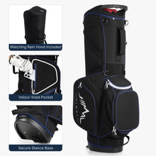 Load image into Gallery viewer, GoHimal 14-Way Lightweight Golf Stand Bag with Multiple Pockets Black