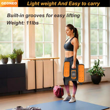 Load image into Gallery viewer, Under Desk Elliptical Machine, Electric Elliptical Exerciser for Senior, Quiet & Small Electric Seated Pedal Exerciser for Home with Monitor, Remote Control & 12 Adjustable Speeds (Orange-pro)
