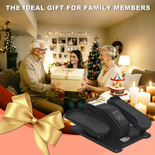 Load image into Gallery viewer, Under Desk Elliptical Machine, Electric Elliptical Leg Exerciser for Senior, Quiet and Compact Electric Seated Pedal Exerciser for Home with Monitor, Remote Control and 12 Adjustable Speeds