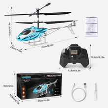 Load image into Gallery viewer, TERRAMUS Remote Control Helicopter for Kids, 2.4G Altitude Hold RC Helicopters with LED Light & Gyro, Radio Controlled Aircraft Indoor Toy with 3.5 Channel High Low Speed for Boys Beginner