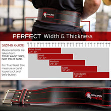 Load image into Gallery viewer, Dark Iron Fitness Genuine Leather Weightlifting Belt - Black X small