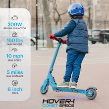 Load image into Gallery viewer, Hover-1 Comet Foldable Electric Scooter with 200W Motor, 10 mph Max Speed, and 5 Miles Max Range