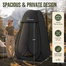 Load image into Gallery viewer, WolfWise Pop Up Shower Tent for Camping Essentials, Compact & Lightweight