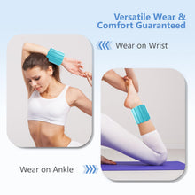 Load image into Gallery viewer, Wrist and Ankle Weights for Women & Men 2 Pack (1lb Each) (Magnetic Blue)