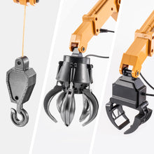 Load image into Gallery viewer, 26CH Remote Control Dump Truck, 2 in 1 RC Dump Truck Wood Grabber Toy, Heavy Duty Construction Toys Vehicle