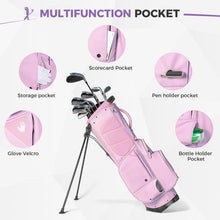 Load image into Gallery viewer, 14-Way Golf Bags for Men, Golf Stand Bag, Purple