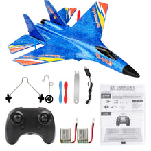 Load image into Gallery viewer, RoofWorld Gravity Gliders SU27 RC Airplane Remote Control Airplane 2.4GHZ