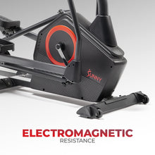 Load image into Gallery viewer, Sunny Health & Fitness Smart Elliptical Machine - Black