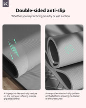 Load image into Gallery viewer, KEEP Non-Slip Large Yoga Mat,Extra Long and Wide Exercise & Fitness Mat( 72"Lx32"Wx7mm Thick) with Free Carrying Strap, Pilates & Home Workout, Classic Grey