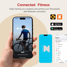 Load image into Gallery viewer, BARWING Stationary Exercise Bike for Home Workout, 5 IN 1 Foldable Indoor Cycling Bike APP-XB01-BR