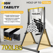 Load image into Gallery viewer, DOBESTS Power Tower Pull Up Bar - Black Style 4 - Yellow Bar