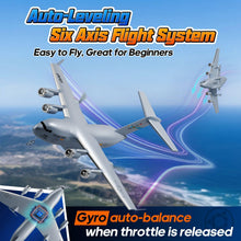 Load image into Gallery viewer, RC Plane Ready to Fly, 2CH C-17 Remote Control Airplane with 6-axis Gyro Stabilizer