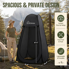 Load image into Gallery viewer, WolfWise Pop Up Shower Tent for Camping Essentials, Compact & Lightweight