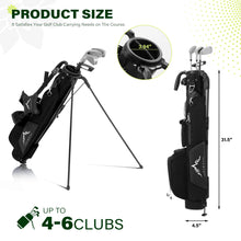 Load image into Gallery viewer, uniHimal Small Par 3 Golf Stand Bag - Lightweight for Pitch & Putt Black