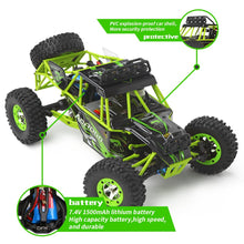 Load image into Gallery viewer, RC Cars 1/12 Scale 2.4G 4WD High Speed Electric All Terrain Off-Road Rock Crawler Climbing Buggy RTR for Kids and Adults