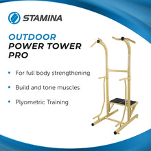 Load image into Gallery viewer, Stamina Strength Training Power Tower Dip Bar - Gold