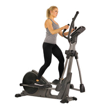 Load image into Gallery viewer, Sunny Health & Fitness Programmable Electro-Magnetic Elliptical Machine - Silver