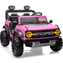 Load image into Gallery viewer, First Ride On 24V Ride on Toys for Big Kids, Licensed Ford Bronco Raptor 2 Seater Ride on Cars with Remote Control (24V, Pink)