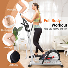 Load image into Gallery viewer, ANCHEER Elliptical Exercise Machine - Black with Silver