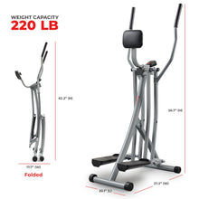 Load image into Gallery viewer, Sunny Health & Fitness Smart Air Walker Elliptical - Gray
