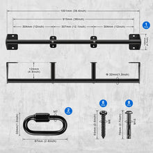 Load image into Gallery viewer, Kipika Heavy Duty Wall Mounted Pull Up Bar (36" Straight Type)