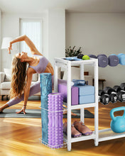 Load image into Gallery viewer, FHXZH 3-Tier Dumbbell Rack Stand Only - Adjustable Weight Rack for Home Gym- (White)