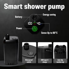 Load image into Gallery viewer, Motivekit™ Portable Camping Shower | 6.6 Gallons Foldable Bucket, 6000mAh Shower Pump, 6' 7" Shower Head, 1500W Immersion Heater, Summer Beach Outdoor Showering Hiking Pet Bath RV Car Wash Water Plant