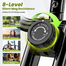 Load image into Gallery viewer, Birdfeel Foldable Exercise Bike, Multifunctional Indoor Stationary Bikes (Light Green)