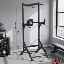 Load image into Gallery viewer, SPORTSROYALS PT2 Power Tower Pull Up Bar Station, 450LBS Stable Pull Up Dip Station for Home