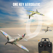 Load image into Gallery viewer, volantexrc RC Plane Spitfire Fighter 4CH Remote Control Airplane RTF with Aileron, Gyro, Aerobatics